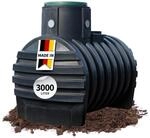 4rain MONO Erdtank 3000 Liter inkl. Tankabdeckung