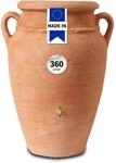 GARANTIA ANTIK Regentonne 360 Liter terrakotta - Amphore, Wassertank, Fass,