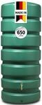 GARANTIA Classico Regentonne 650 Liter dunkelgr&uuml;n - Wandtank, Wassertank, Regenfass,