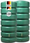 GARANTIA Classico Regentonne Set 1300 Liter dunkelgr&uuml;n, 2 x Classico