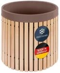 Beckmann Premium Regenfass &ndash; Regentonne 420 Liter aus L&auml;rchenholz &ndash; Tauchbecken