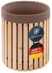 Beckmann Premium Regenfass &ndash; Regentonne 200 Liter aus L&auml;rchenholz &ndash; Tauchbecken