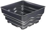 "Heissner B080-00 PE-Terrassen-Becken quadratisch 70 Liter, perfekt f&uuml;r Terrassen