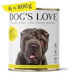 DOG'S LOVE Classic Huhn, 6er-Pack (6 x 800g)