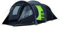 High Peak Tunnelzelt Paros 5, 5 Personen Campingzelt, Wohn-/Stauraum mit Zeltboden,