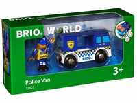 BRIO Bahn 33825 - Polizeiwagen mit Licht und Sound
