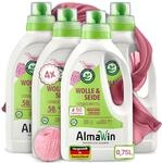 AlmaWin&reg; Waschmittel Wolle & Seide [4x 750ml - 200 Ladungen] mit Lavendel-Duft f&uuml;r