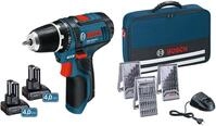 Bosch GSR 12V-15 + 2x 4,0Ah in Tasche, 1 St&uuml;ck, 0615990HV1
