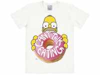 Logoshirt® Simpsons I Homer Simpson I Donut I T-Shirt Print I Damen & Herren I