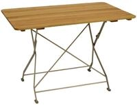 DEGAMO Biergarten Klapptisch Bad T&Ouml;LZ 70x110cm, Stahl verzinkt +...
