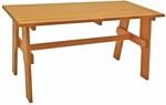 DEGAMO Gartentisch Freital 72x150cm, Massivholz Kiefer, hell lackiert