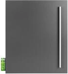 Wandbriefkasten mit Zeitungsrolle grau-Aluminium (RAL 9007) MOCAVI Box 110 Postkasten