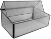 Pergart Levana 2 Fr&uuml;hbeet, mit Aufstelldach, HKP 4mm, ca. 95x55x37 cm, grau
