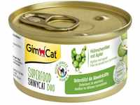 GimCat Superfood ShinyCat Duo Hühnchen mit Apfel - Katzenfutter mit saftigem Filet
