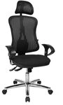 TOPSTAR B&uuml;rostuhl HJH Solution Deluxe Head AL.U2 Chrom schwarz, Kopfst&uuml;tze,