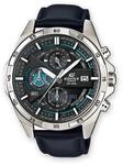 Casio Edifice Herren Massives Edelstahlgehäuse und Lederarmband Uhrenarmband