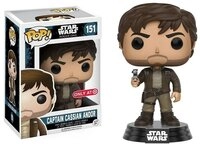 Funko 10451 POP! Bobble: Star Wars: Rogue One: Captain Cassian Andor (Exc)