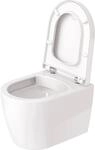 Duravit Wand-WC-Set COMPACT RIMLESS ME by Starck tief, 370 x 480 mm wei&szlig;
