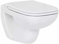 Duravit Wand-WC D-Code 545mm, weiß rimless, Tiefspüler, 4,5L, 2570090000