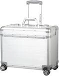 Alumaxx Pilotenkoffer Pandora aus Aluminium, Circa 36 x 47 x 25 cm, Vier 360 Rollen,