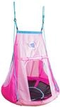 HUDORA Nestschaukel 110 cm mit Zelt Heart - Garten-Schaukel, 72153