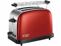 Russell Hobbs Toaster [für 2 Scheiben] Colours+ Edelstahl Rot (extra breite