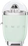 Smeg, Elektrische Zitruspresse CJF01PGEU, manuelle Druckpresse, tropfsicherer...