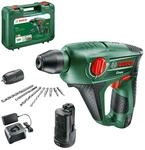 Bosch Akku Bohrhammer Uneo (2 Akku, 12 Volt System, max. Bohrtiefe in Beton 10mm, im