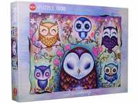 HEYE 29768 Standardpuzzle, Big Owl 1000 Teile, Jeremiah Ketner Puzzle, Silver