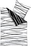 Kaeppel Wendebettw&auml;sche Mako-Satin schwarz-wei&szlig; Gr&ouml;&szlig;e 1x 155x220 cm + 1x 80x80 cm