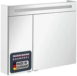 FACKELMANN B.CLEVER Spiegelschrank 90 x 70,5 x 15,5 cm wei&szlig;, Moderner