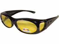 Figuretta Nacht-Überbrille in schwarz mit gelben Gläsern aus der TV Werbung