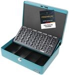 HMF 10015-24 Geldkassette abschlie&szlig;bar mit M&uuml;nzz&auml;hlbrett | 30 x 24 x 9 cm |...