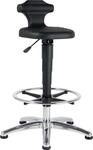 Sitz-Stehstuhl Flex ESD m.Gleitern u. Fu&szlig;ring Integralschaum Sitz-H.510-780