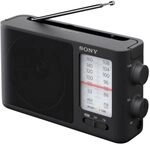 Sony ICF-506 Tragbares robustes Analogradio (Retrodesign, voller Klang, AC-Netzteil