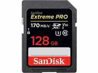 SanDisk Extreme PRO 128GB SDXC Memory Card up to 170MB/s, UHS-1, Class 10, U3,...