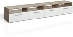 Vicco Lowboard Diego, Sonoma, 190 x 38 cm, geeignet als TV-Untergestell mit...
