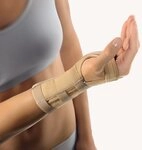 Bort Handgelenkst&uuml;tze Alu-Schiene, rechts, beige, Gr. M