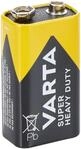 VARTA 10500122 - Superlife Batterie 9 Volt Block 6F22, Kapazit&auml;t 350 mAh