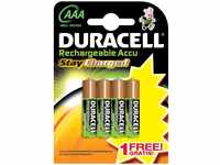 Duracell StayCharged Akku (AAA, HR03, 1,2 Volt, 800mAh) 4 Stück