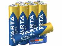 VARTA Batterien AAA, 8 Stück, Longlife Power, Alkaline, 1,5V, ideal für Spielzeug,