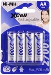 XCell Mignon AA Akku (Zellengr&ouml;&szlig;e: AA (Mignon), NI-MH, 1,2 V, 2700 mAh)