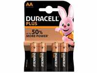 Duracell Plus Power Type AA-Alkaline-Batterien, 4er-Pack