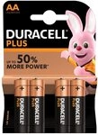 Duracell Plus Power Type AA-Alkaline-Batterien, 4er-Pack