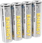 HEITECH vorgeladener 4er Pack NIMH-Akku Mignon/AA / HR06 2550 mAh 1,2V -