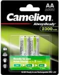Camelion 17423206 - Always Ready Ni-MH AA/HR6, 2 St&uuml;ck, Kapazit&auml;t 2300 mAh,
