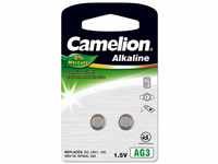 Camelion AG3 Knopfzellen-Batterie (2 Einheiten pro Blister), 1,5 V, Alkali