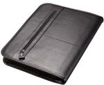 Alassio 30014 - Ringbuchmappe Limone, DIN A4, aus Leder, schwarz, ca. 36 &times; 28,5 &times; 4