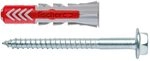 fischer DUOPOWER 10 x 50 S, Universald&uuml;bel mit Sicherheitsschraube,