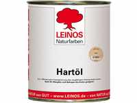 LEINOS Holzöl 750 ml | Hartöl Weiß für Tische Möbel Arbeitsplatten | Teak...